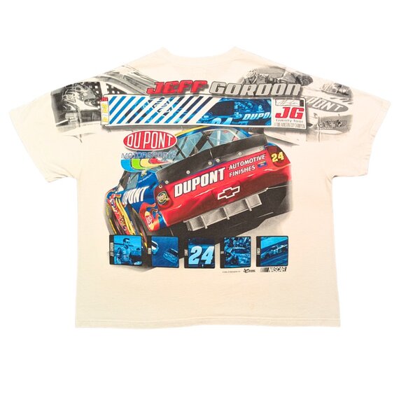 SOLD Vintage Chase Jeff Gordon All Over Print T Shirt DuPont Size 2XL Men - Picture 2 of 7